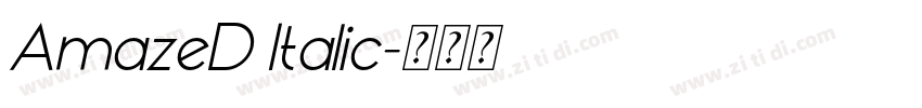 AmazeD Italic字体转换